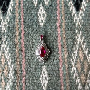 Ruby Necklace Charm